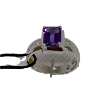 Ringe Recarlo Dame in Weißgold Ametista 0.28 Ct ZF032/B - ZF032/B